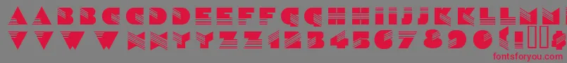 Wenatchee Font – Red Fonts on Gray Background