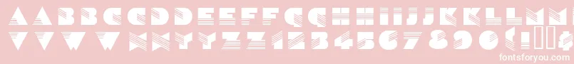 フォントWenatchee – ピンクの背景に白い文字