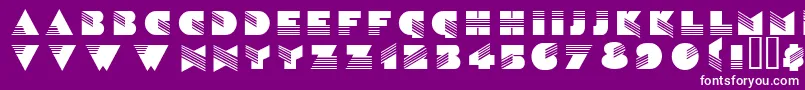 fuente Wenatchee – Fuentes Blancas Sobre Fondo Morado