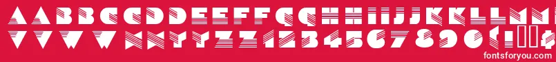 Wenatchee Font – White Fonts on Red Background