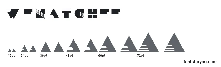 Размеры шрифта Wenatchee