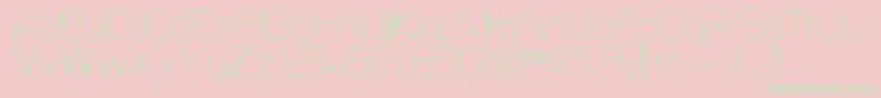 Zektongaunt Font – Green Fonts on Pink Background