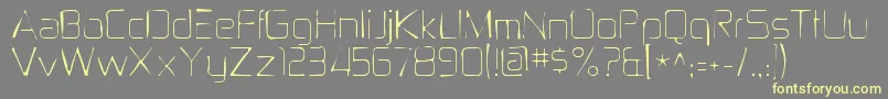 Zektongaunt Font – Yellow Fonts on Gray Background