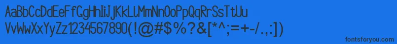 ArgocksazBoldViper78 Font – Black Fonts on Blue Background