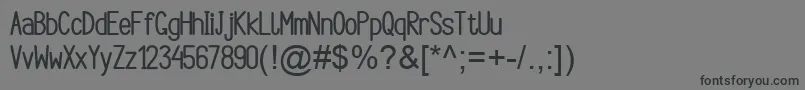 ArgocksazBoldViper78 Font – Black Fonts on Gray Background
