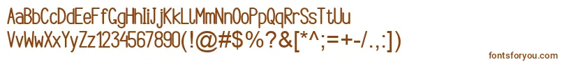Шрифт ArgocksazBoldViper78 – коричневые шрифты на белом фоне