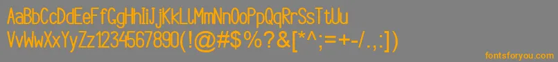 ArgocksazBoldViper78 Font – Orange Fonts on Gray Background