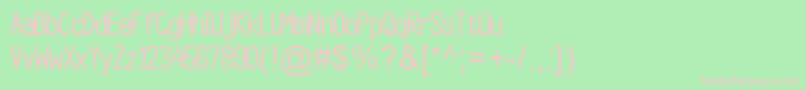 ArgocksazBoldViper78-fontti – vaaleanpunaiset fontit vihreällä taustalla