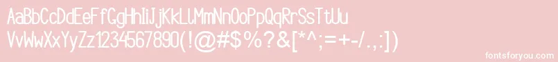 Шрифт ArgocksazBoldViper78 – белые шрифты на розовом фоне