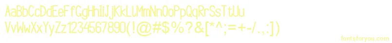 ArgocksazBoldViper78 Font – Yellow Fonts on White Background