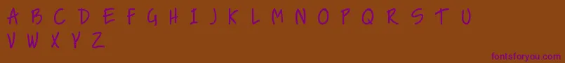 fuente NiceLoveTheSimpleFont – Fuentes Moradas Sobre Fondo Marrón