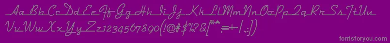 fuente Dymaxion – Fuentes Grises Sobre Fondo Morado