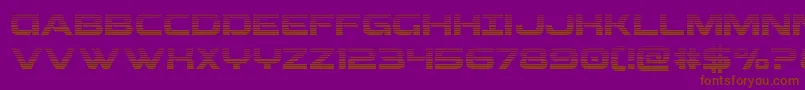 Beamweapongrad Font – Brown Fonts on Purple Background