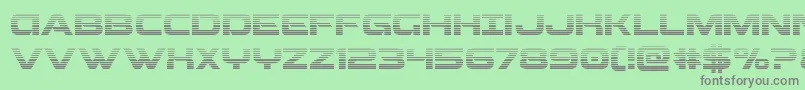 Beamweapongrad Font – Gray Fonts on Green Background