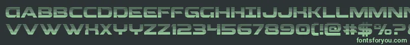 Beamweapongrad Font – Green Fonts on Black Background