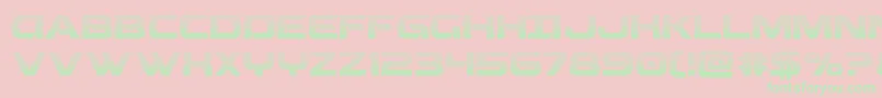 Beamweapongrad Font – Green Fonts on Pink Background