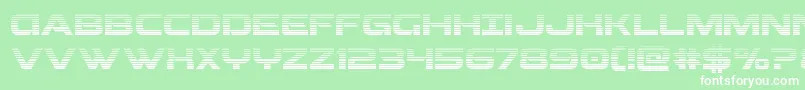 Beamweapongrad Font – White Fonts on Green Background