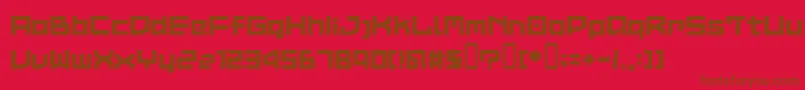 Lvdcc Font – Brown Fonts on Red Background