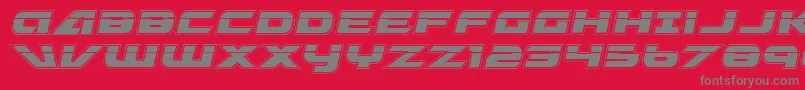 GraymalkinAcademyLaser Font – Gray Fonts on Red Background