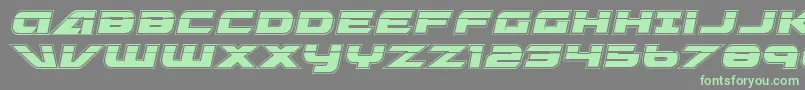 GraymalkinAcademyLaser Font – Green Fonts on Gray Background