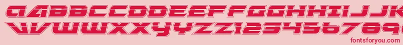 GraymalkinAcademyLaser Font – Red Fonts on Pink Background