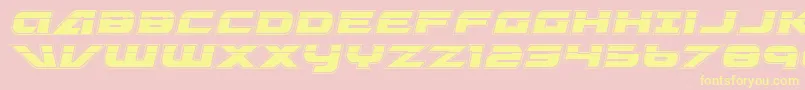 GraymalkinAcademyLaser Font – Yellow Fonts on Pink Background