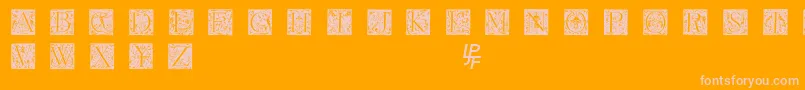 Grimeswade Font – Pink Fonts on Orange Background