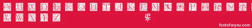 Grimeswade Font – White Fonts on Red Background