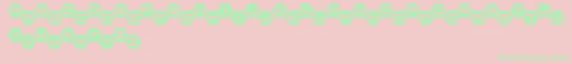 FrauHex Font – Green Fonts on Pink Background