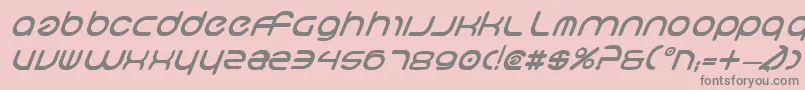 フォントNeov2bi – ピンクの背景に灰色の文字