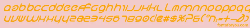 Neov2bi Font – Orange Fonts on Pink Background