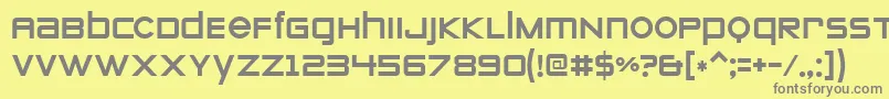 Zeroesone Font – Gray Fonts on Yellow Background