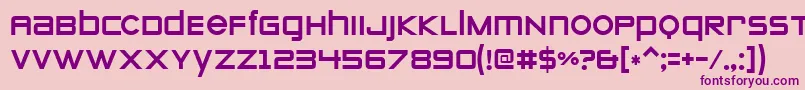 Zeroesone Font – Purple Fonts on Pink Background