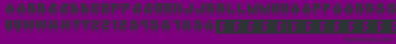 MetalVampire Font – Black Fonts on Purple Background