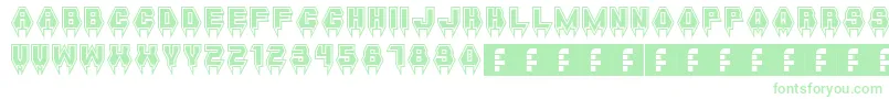 MetalVampire Font – Green Fonts on White Background