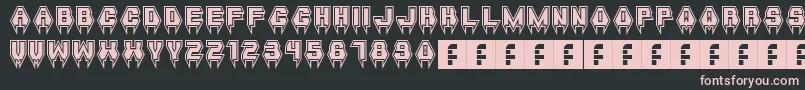 MetalVampire Font – Pink Fonts on Black Background