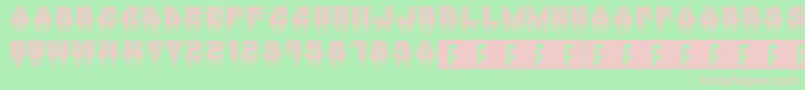 fuente MetalVampire – Fuentes Rosadas Sobre Fondo Verde