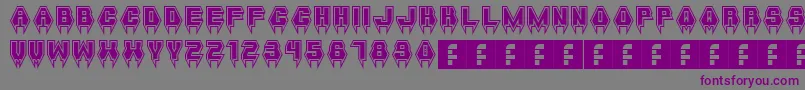 MetalVampire Font – Purple Fonts on Gray Background