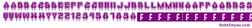 MetalVampire-fontti – violetit fontit valkoisella taustalla