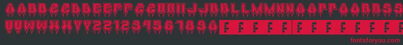 MetalVampire Font – Red Fonts on Black Background