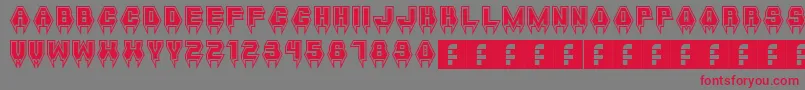 MetalVampire Font – Red Fonts on Gray Background