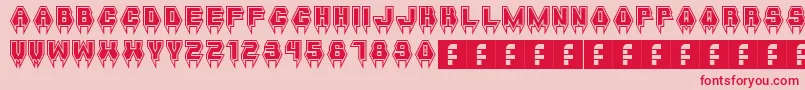 MetalVampire Font – Red Fonts on Pink Background