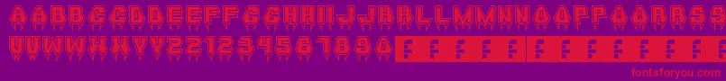 MetalVampire Font – Red Fonts on Purple Background