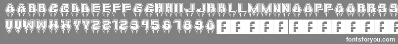 Шрифт MetalVampire – белые шрифты на сером фоне