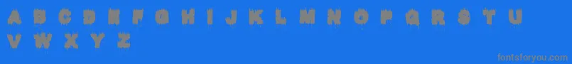 Raptor Kill Font – Gray Fonts on Blue Background