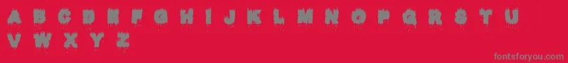 Raptor Kill Font – Gray Fonts on Red Background