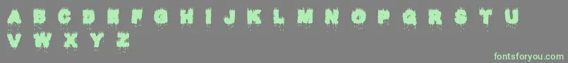 Raptor Kill Font – Green Fonts on Gray Background