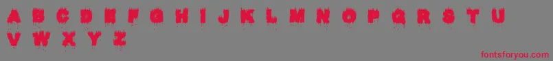 Raptor Kill Font – Red Fonts on Gray Background