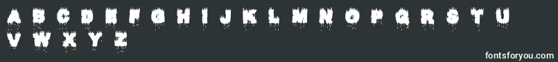 Raptor Kill Font – White Fonts on Black Background