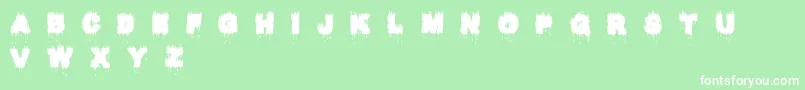 Raptor Kill Font – White Fonts on Green Background